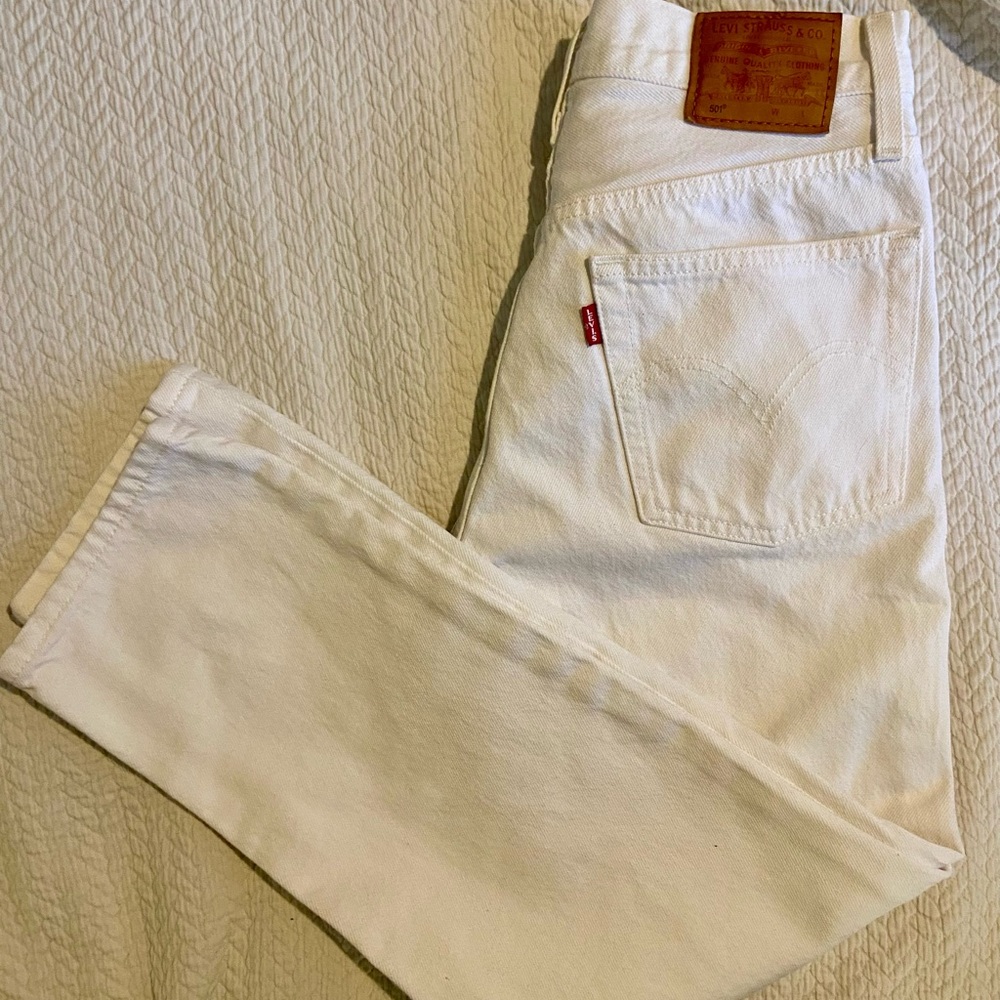 Levi's Women’s White 501 Jeans